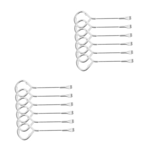 Gadpiparty 4 Sätze Dosenöffner Öffner Für Ölfässer Behälterdeckelöffner Farbeimer-entferner Kann Schraubenschlüssel Deckelentferner Für Farbdosen M10-material Silver 6 Stück * 4 von Gadpiparty