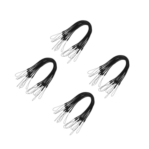 Gadpiparty 4 Sätze Elastisches Id-lanyard Verstellbare Lange Klemmbrett-stiftleine Elastische Stifthalterung Zeichenstift-lanyard Plastik Black 8 Stück * 4 von Gadpiparty