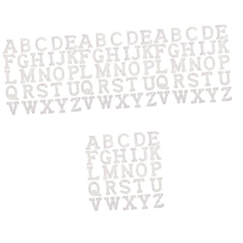 Gadpiparty 4 Sätze Heiße Diamant-buchstabenaufkleber Briefe Buchstaben-chenille-aufnäher Buchstaben Aufbügeln Buchstaben Für Stoff Aufbügeln Strasssteine Silver 26 Stück * 4 Gadpiparty 4 Sätze Heiße Diamant-buchstabenaufkleber Briefe Buchstaben-chenille-aufnäher Buchstaben Aufbügeln Buchstaben Für Stoff Aufbügeln Strasssteine Silver 26 Stück * 4 von Gadpiparty