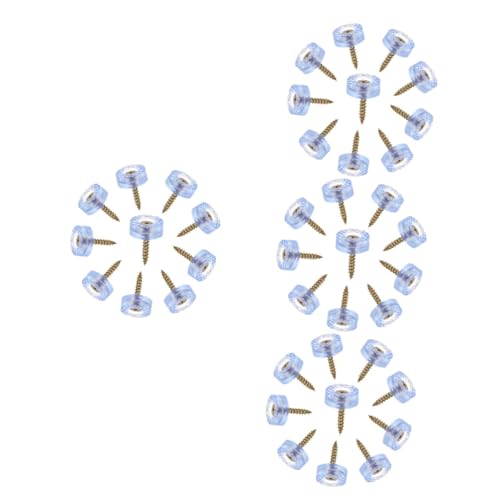 Gadpiparty 4 Sätze rutschfeste Möbelfüße Stopper Stoßstangen Gleiter Für Stuhlbeine Möbelbeine Bodenschoner Für Rollstühle Möbelfüße Schrauben Fuß Füße Für Geräte Maschine Gummi 20 Stück * 4 von Gadpiparty
