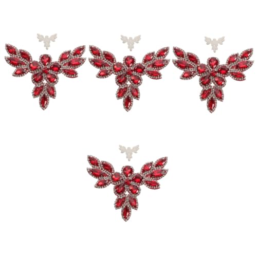 Gadpiparty 4 Stück Schuhblume aus Strass Klebstoff bestickt Flicken aufnähen Patch Kleidung Dekoration Stoffflecken Kleiderflicken selber machen Heißschmelzkleber rot Gadpiparty 4 Stück Schuhblume aus Strass Klebstoff bestickt Flicken aufnähen Patch Kleidung Dekoration Stoffflecken Kleiderflicken selber machen Heißschmelzkleber rot von Gadpiparty
