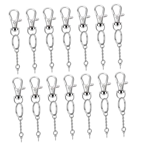 Gadpiparty 40 Sätze Diy Schlüsselanhänger Zubehör Set Drehbarer Karabiner mit Schlüsselringen Federringen und Schraubösen für Kreative Bastelprojekte für Schlüsselanhänger und Charms Gadpiparty 40 Sätze Diy Schlüsselanhänger Zubehör Set Drehbarer Karabiner mit Schlüsselringen Federringen und Schraubösen für Kreative Bastelprojekte für Schlüsselanhänger und Charms von Gadpiparty
