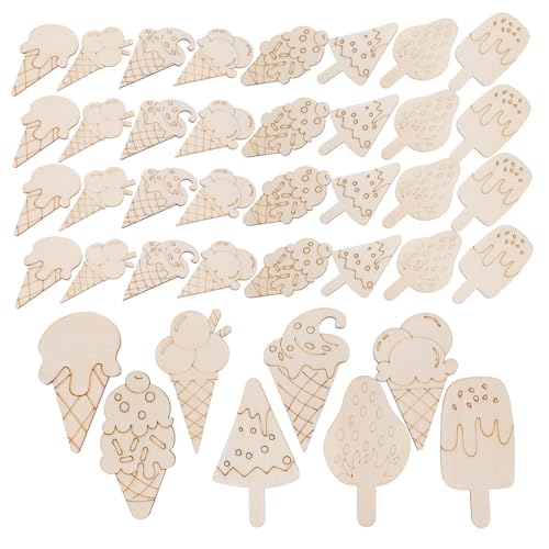 Gadpiparty 40 Stück DIY Malerei Holzfolie Gefälligkeiten Blanko Chips Eiscreme Spiel Tag Thema Schnitt Graffiti Farbige Ornamente Dekoration Für Eiscreme Form Scheiben Khaki Holz Gadpiparty 40 Stück DIY Malerei Holzfolie Gefälligkeiten Blanko Chips Eiscreme Spiel Tag Thema Schnitt Graffiti Farbige Ornamente Dekoration Für Eiscreme Form Scheiben Khaki Holz von Gadpiparty