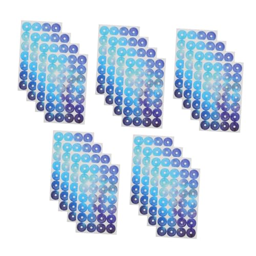 Gadpiparty 5 Ordnerlochschutz bastelbedarf lochverstärker Langzeit Schutz Sticker Dokumentenschutz Sticker Loch Schutz Sticker Aufkleber zur Bindemittelverstärkung Lochaufkleber Blue von Gadpiparty
