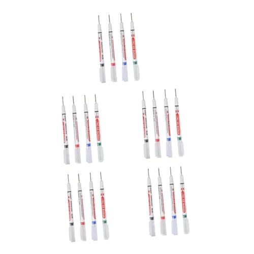 Gadpiparty 5 Sätze 5Sets Long Tipp Marker Stift Konstruktionsmarkierungen Markieren Stift Tiefe Loch Marker Konstruktion Stift Holzbearbeitung Stifte Badezimmermarker Stifte Bunte 4 Stück * 5 von Gadpiparty