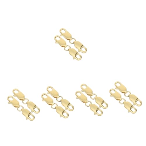 Gadpiparty 5 Sätze Doppelte Hummer Verschlüsse Robuste Schmuckverschlüsse Für Diy Armbänder Und Hochwertige Karabiner Für Schmuckherstellung Und Erweiterungen 2 Stücke * 5 Gadpiparty 5 Sätze Doppelte Hummer Verschlüsse Robuste Schmuckverschlüsse Für Diy Armbänder Und Hochwertige Karabiner Für Schmuckherstellung Und Erweiterungen 2 Stücke * 5 von Gadpiparty