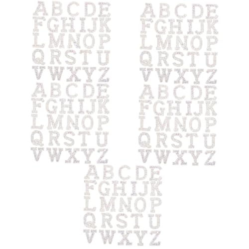 Gadpiparty 5 Sätze Heiße Diamant-buchstabenaufkleber Patch Stoff Strasssteine Name Buchstaben-chenille-aufnäher Blenden Flecken Funkelnd Buchstaben Aufkleben Stich Silver 26 Stück * 5 Gadpiparty 5 Sätze Heiße Diamant-buchstabenaufkleber Patch Stoff Strasssteine Name Buchstaben-chenille-aufnäher Blenden Flecken Funkelnd Buchstaben Aufkleben Stich Silver 26 Stück * 5 von Gadpiparty