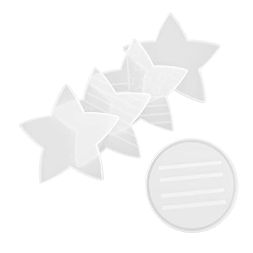 Gadpiparty 5 Stück Teiliges Stern Untersetzer Silikonformen für Epoxidharz Hitzebeständig für Hochzeiten und Familienfeiern Einfache Anwendung und Heimdekoration Gadpiparty 5 Stück Teiliges Stern Untersetzer Silikonformen für Epoxidharz Hitzebeständig für Hochzeiten und Familienfeiern Einfache Anwendung und Heimdekoration von Gadpiparty
