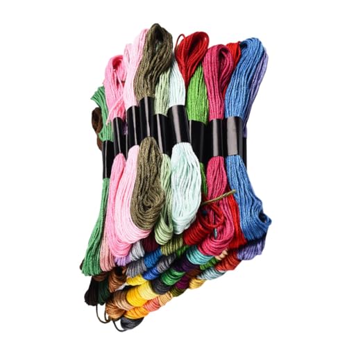 Gadpiparty 50 Kreuzstichfaden Schüttgut Stränge kreuzen Stoff Schwarz Farben Stickgarn-Masse DIY Garnstickerei Kreuzstichzubehör Kreuzstichseide Regenbogen-Stickgarn Baumwolle Gadpiparty 50 Kreuzstichfaden Schüttgut Stränge kreuzen Stoff Schwarz Farben Stickgarn-Masse DIY Garnstickerei Kreuzstichzubehör Kreuzstichseide Regenbogen-Stickgarn Baumwolle von Gadpiparty