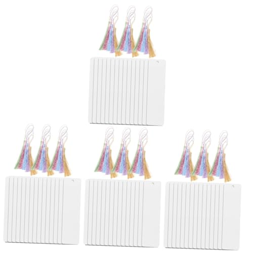 Gadpiparty 60 Sätze zartes Acryl-Lesezeichen Etikett lesezeichen set Lesezeichen-Set Lesezeichen-Design Lesezeichen sprießen Leerzeichen Quasten Lesezeichen rechteckige Lesezeichen die Seide von Gadpiparty