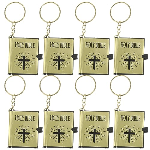 Gadpiparty Bibel-Schlüsselanhänger 18 Stück Mini-Bibeln Große Handtasche Anhänger Religiöser Schlüsselanhänger Souvenir Christliches Für Taufe Kirche Kommunion von Gadpiparty