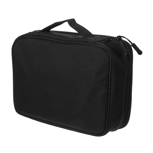 Gadpiparty Elektronische Aufbewahrung Tasche Draht-Organizer Anti-diebstahl-Tasche Kabelhalter Mobilfunk Tragbar Reise-seifenetui Kabelmanagement Porta Fall Black Wasserdichter Jacquardstoff von Gadpiparty