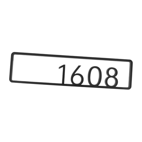 Gadpiparty Hausnummernschild Postfachnummern Plakette Mit Hausnummer Bürotürnummern Außenadressenschild Haustür Nummern Türnummernschild Schließfachnummern Nummernschild Für Die Türwand Acryl von Gadpiparty