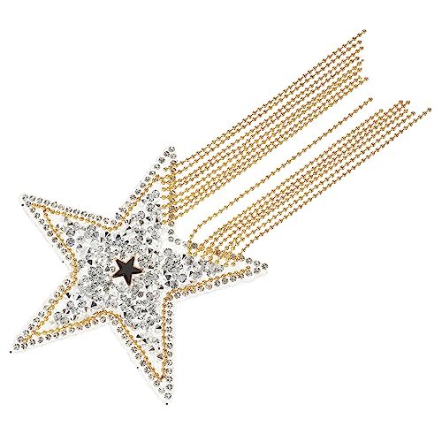 Gadpiparty Strass Aufnäher Diy Applikation mit Quasten Glitzernder Fünfzackiger Stern Aufbügelpatch für Kleidung Hüte und Haaraccessoires Praktische Bastelidee für Handarbeiten und Dekoration Gadpiparty Strass Aufnäher Diy Applikation mit Quasten Glitzernder Fünfzackiger Stern Aufbügelpatch für Kleidung Hüte und Haaraccessoires Praktische Bastelidee für Handarbeiten und Dekoration von Gadpiparty