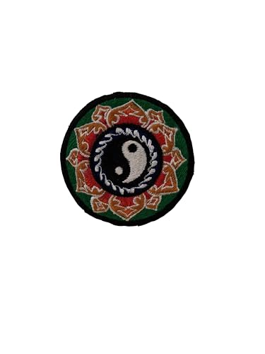 Galaxie Karmaa Bestickte Applikation Mandala Yin Yang Patches Sticker, Abzeichen Stoff und verschiedene Größen DIY Dekoration Patches Nähen auf Kleidung, Jacke, Schuhe, Tasche, Kappe – Kinder & von Galaxie Karmaa