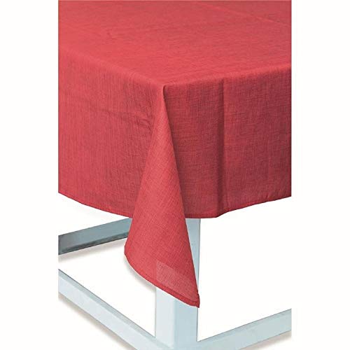 Galileo Casa 2196679 Tischdecke 140 x 180 Rot, schmutzabweisend, Polyester, Rot, NO von Galileo Casa