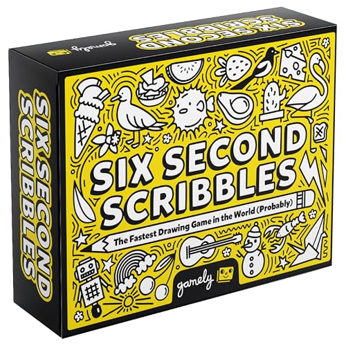 Six Second Scribbles USA: Das hektisch schnelle, fantastisch lustige Zeichenspiel | Ein familienfreundliches Partyspiel für Kinder, Jugendliche und Erwachsene von Gamely