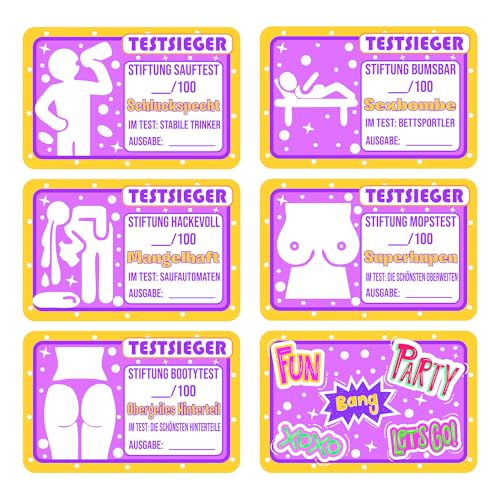 GamesMonkey® Set Sticker Testsieger – 50 Stück + 5-100 Stück + 10 - BONUS - Mallorca Party - Aufkleber Accessoires Festival - Sauf Après Malle Langlebige Pinke (ROSE, 100) von GamesMonkey