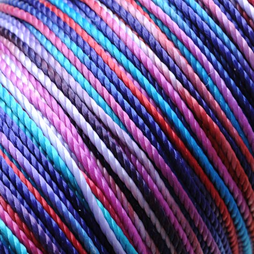 Ganzoo Takel-Garn, Takel-Cord Faden Dip-Dye für Armband, Hunde-Leine, Halsband, 40 Meter auf der Spule (Unicorn) von Ganzoo