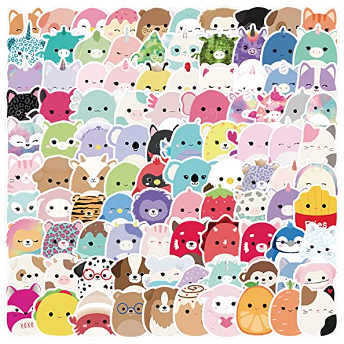 100 Stück Tiere Cute Cartoon Wasserfeste Aufkleber Sticker Set für Kinder Jugendliche Animal Vinyl Sticker Aufkleber für Auto Laptop Skateboard Fahrrad Moped Motorrad Motorräder Gepäck Computer Koffer von Gaojiwanju