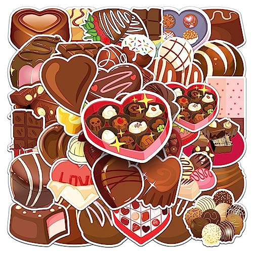 50 Stück Dessert Schokolade Wasserfeste Aufkleber Sticker Set für Kinder Jugendliche Funny Afternoon Tea Aufkleber für Auto Laptop Skateboard Fahrrad Moped Motorrad Motorräder Gepäck Computer Koffer von Gaojiwanju