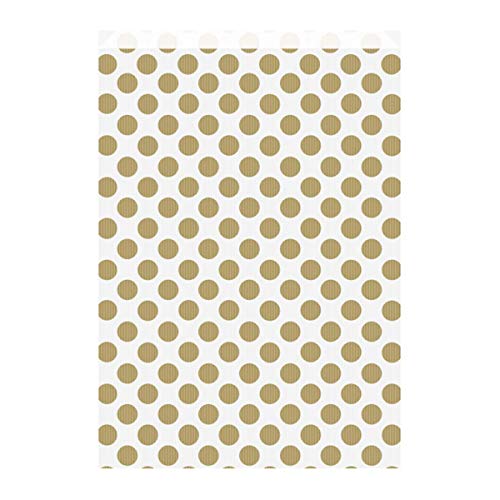 Garcia de Pou 250 Einheit flach Staubbeutel Polka Dot 60 gsm in Box, 26 + 9 x 38 cm, Kraft, Gold, 26 x 38 x 30 cm von García de Pou