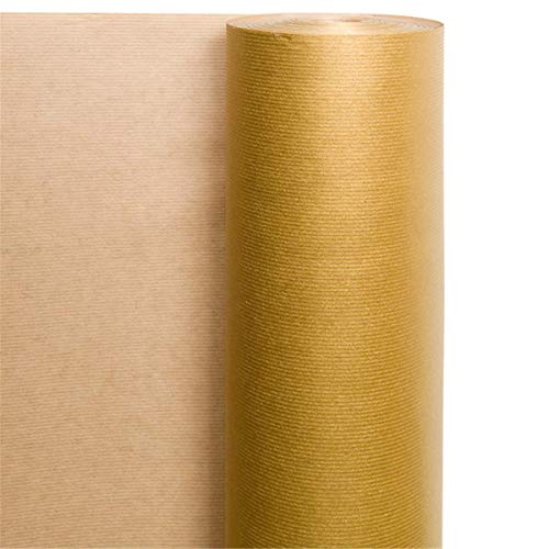 Pou 179.98 Geschenkpapier, Kraftpapier, 100 m, 60 g/m², 70 cm, goldfarben, von García de Pou