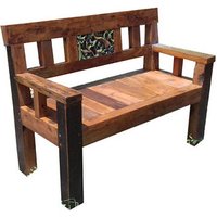 Garden Pleasure Gartenbank Sumba 940233 braun Holz 120,0 cm von Garden Pleasure