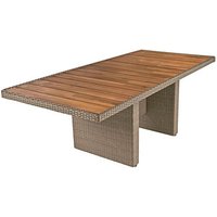 Garden Pleasure Gartentisch Braga dunkelbraun rechteckig 100,0 x 220,0 x 75,0 cm von Garden Pleasure