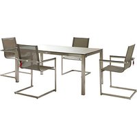 Garden Pleasure Sitzgruppe Sienna, grau Kunststoff, Metall, 5-teilig von Garden Pleasure