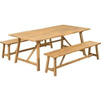 Garden Pleasure Sitzgruppe Sydney, braun Holz, 3-teilig von Garden Pleasure