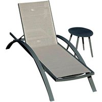 Garden Pleasure Sonnenliege Donna grau Aluminium von Garden Pleasure