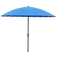 Garden Pleasure Sonnenschirm rund, blau Ø 260,0 cm von Garden Pleasure