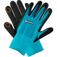 GARDENA Gartenhandschuhe 42% Polyester, 55% Nitril, 3% Elasthan, Nitrilbeschichtung der Handflächen blau Größe 7 1 Paar von Gardena