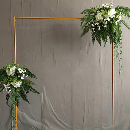 2 * 1.5m Goldene elegante Metall Hochzeit Bogen Rahmen Hintergrund Stand Blumen Ballons Rack Arc, Hochzeit Party Dekoration von Gardenoble