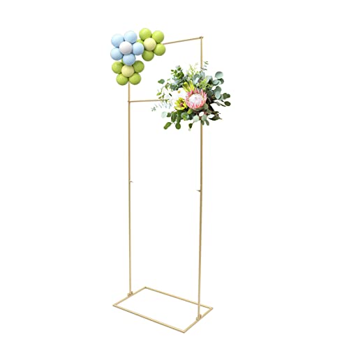 53 * 32 * 155cm Bogen Stand Metall Hochzeit Ort Ballon Dekor Rahmen Gold Quadrat Bogen Hintergrund, Hochzeit Bogen Stand Ballon Boge von Gardenoble