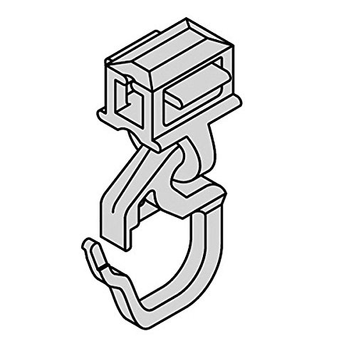 Gardinenzubehör von ars vivendi Hinno HC 31 Clic-Gleiter mit Faltenhaken für Aluminium-Vorhangschienen mit 6 mm Spurweite von Gardinenzubehör von ars_vivendi