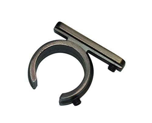 GARDINIA Ring Adapter für Universal Träger für Gardinenstangen Ø 20 mm, 2 Stück, Serie Chicago, Metall, Bronze von Gardinia