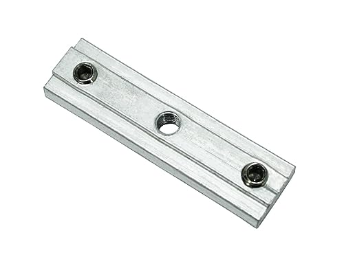 GARDINIA Verbinder für Gardinenstangen mit Innenlauf II, Mit M4 Gewinde für Mittelträger, Ø 16 mm, Länge: 4 cm, Aluminium von Gardinia