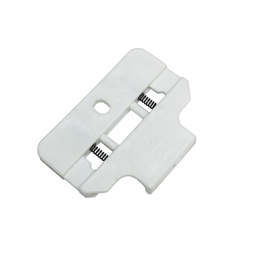 GARDINIA Deckenclip für 3-läufige Flächenvorhangschiene Atlanta, Deckenmontage, 2 Stück, Kunststoff, 5,6 x 4 cm, Weiß von Gardinia