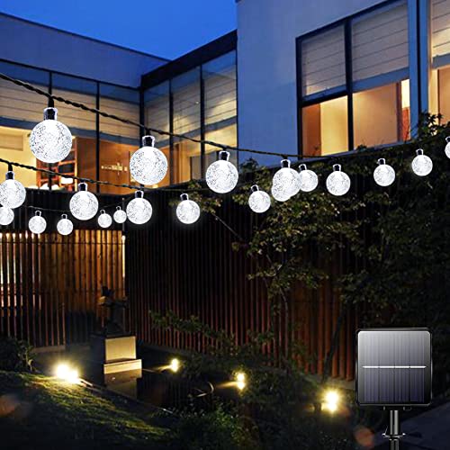 Solar Garden Lights Outdoor Waterproof, 100LED 12M/39Ft Solar Fairy Lights, Crystal Ball Lights with 8 Modes, Decorative Lighting for Home, Yard,Patio, Party, Wedding,Christmas von Garlocht