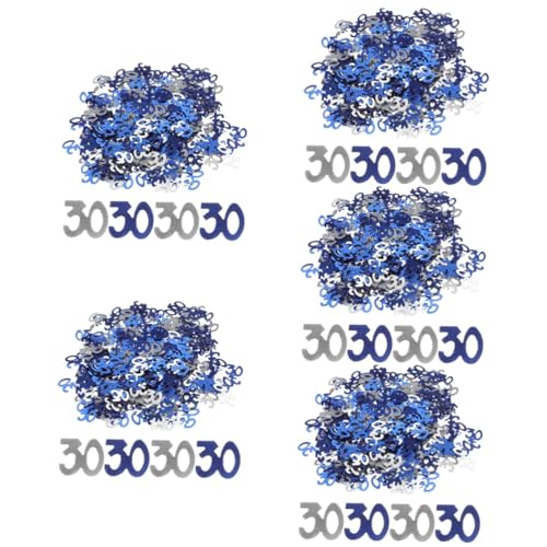 25 Sätze Digitale Pailletten Konfetti Tischstreusel Konfetti aus Papier jahrestag zahlenteufel hochzeitsdeko alles zum geburtstag konfetti Dekoration zum 30. Geburtstag Garneck von Garneck