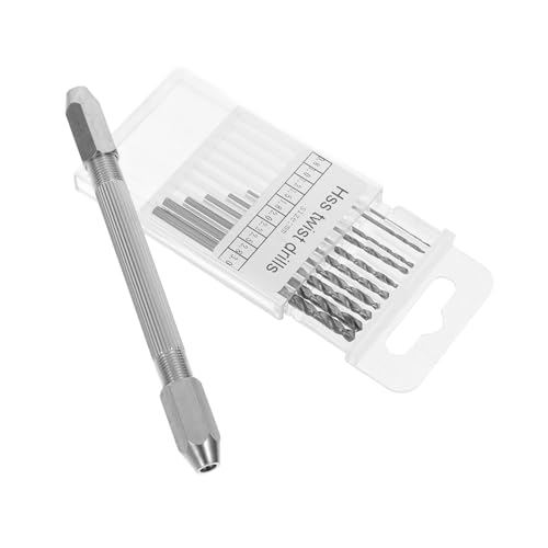 Garneck 1 Satz Hexagonale doppelköpfige Handbohrer doppelseitiger Sechskantbohrer Mini-Uhrenbohrer Drill Bit Kit Reparatur von Uhren Doppelseitiger Uhrenreparaturbohrer Messing Silber Garneck 1 Satz Hexagonale doppelköpfige Handbohrer doppelseitiger Sechskantbohrer Mini-Uhrenbohrer Drill Bit Kit Reparatur von Uhren Doppelseitiger Uhrenreparaturbohrer Messing Silber von Garneck