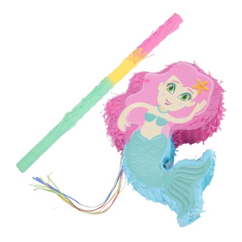 Garneck 1 Satz Meerjungfrau Pinata Zubehör Feeder Stern-pinata Alles Zum Geburtstag Pinata Kuchen Piñata Gänseblümchen-pinata Ventilatoren Sommerliche Piñata Bolzenreflektor Papier von Garneck