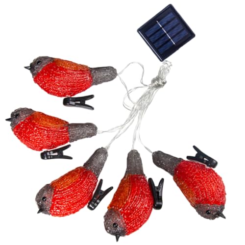 Garneck 1 Satz Saite Solar-Vogel-Lichter fairy lights feenlampe hochzeitsdeko LED-Dekorationslicht LED-Dekorationslampe Batteriefach Vogellichter Tageslichtlampe Laternenpfahl schmücken von Garneck