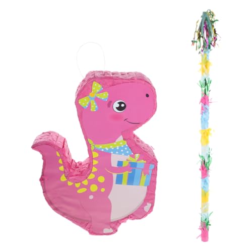 Garneck 1 Set Dinosaurier-Pinata Geburtstagsfeier-Pinata-Set Dino-Pinata Mit Stab- -Dinosaurier-Partyzubehör Für Geburtstagsfeier-Dinosaurier-Dekor von Garneck