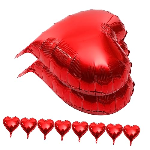 Garneck 10 Stück Herzförmige Folienballons Und Ideal Für Hochzeiten Geburtstagsfeiern Und Romantische Anlässe Partydekoration Mit Herz Für Unvergessliche Momente von Garneck