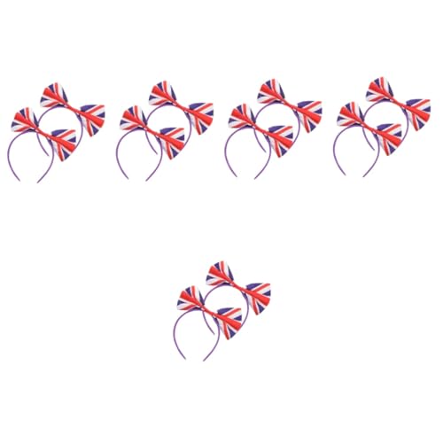 Garneck 10 Stück Kopfbedeckungen Britische Flagge Kopfschmuck Festival Kopfreifen Festival Kopfschmuck Stirnband Für Mädchen Und Frauen Stirnbänder Für Haare Britische Flagge von Garneck