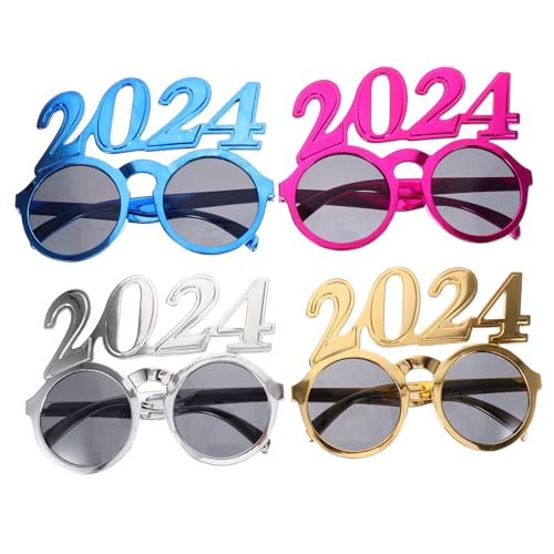 Garneck 12 Stk 2023 digitale Brille lustige Partybrille Sonnenbrille mit Nummer 2023 feier brille schnapsgläser kinder ferngläser 2023 Brille Partyzubehör für das neue Jahr AC-Objektive von Garneck