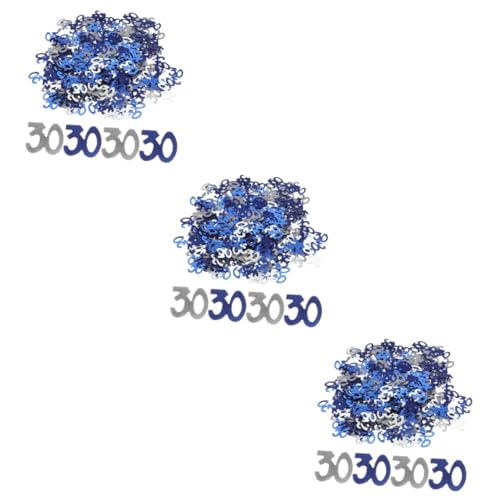 Garneck 15 Sätze Digitale Pailletten Konfetti jahrestag zahlenteufel Dekorationen zum 30. Geburtstag Alles zum Geburtstag Tischdekoration hochzeitsdeko 30. Konfetti Tischstreuung von Garneck